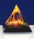 Těžítko – pyramida modrá abstrakt