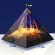 Těžítko – pyramida modrá abstrakt