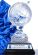 Trofej skleněný globus 290 mm (broušený)